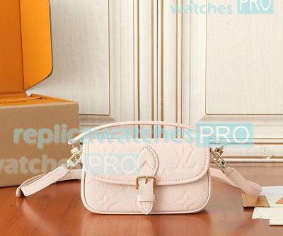 Copy L--V Nano Diane Women Bag Opale Pink Best Quality 